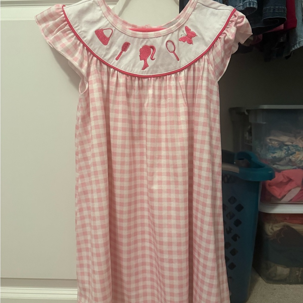 Pink Gingham Kids top